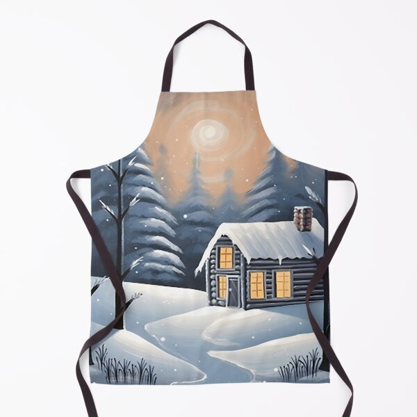 Item preview, Cozy Cottage, Winter Scene designed and sold by Waveval.
