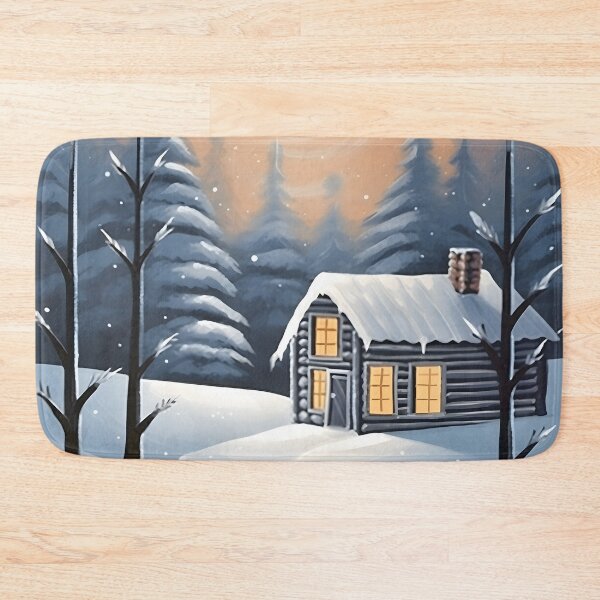 Item preview, Cozy Cottage, Winter Scene designed and sold by Waveval.