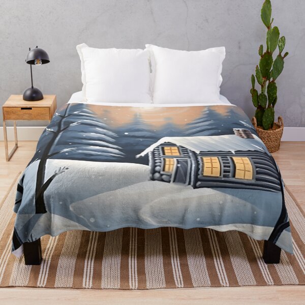 Item preview, Cozy Cottage, Winter Scene designed and sold by Waveval.