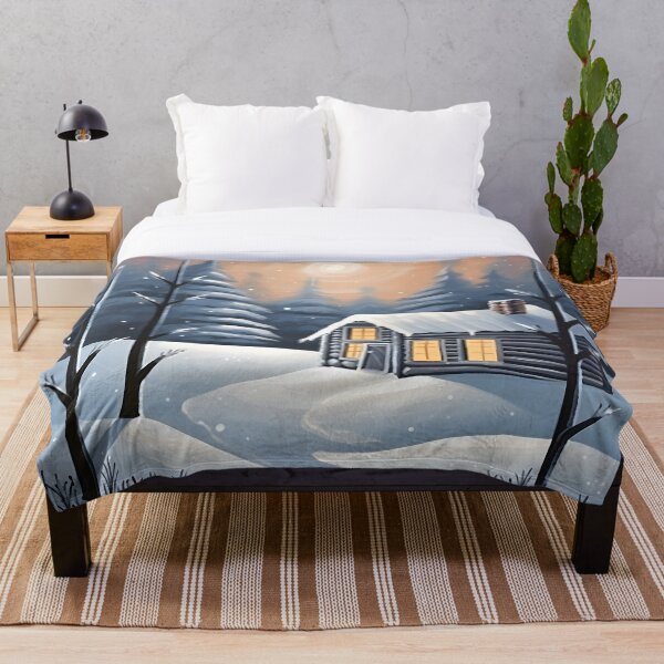 Item preview, Cozy Cottage, Winter Scene designed and sold by Waveval.