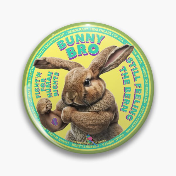 Item preview, PMD00631 Progressive Movement Designs funny bunny for Easter or any day of the year shows you support progressive policy goals for progressive Democrats and Independents and Bernie Sanders supporters designed and sold by ProgressiveLeft.