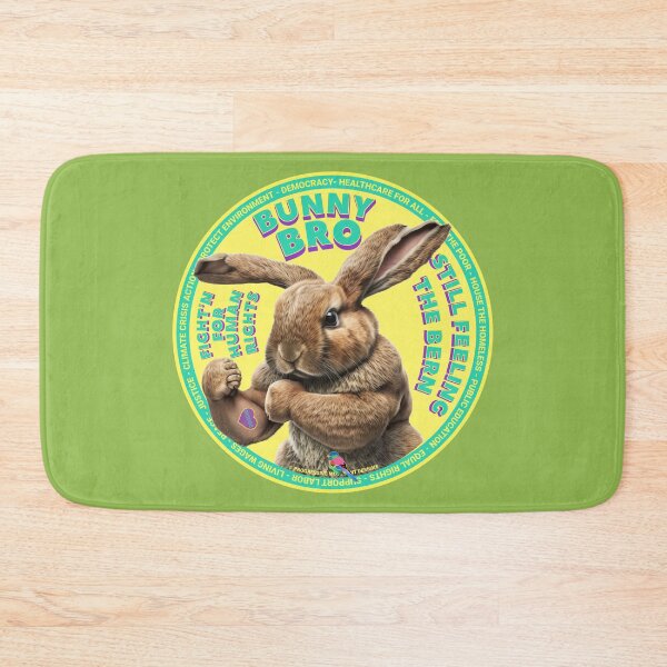 Item preview, PMD00631 Progressive Movement Designs funny bunny for Easter or any day of the year shows you support progressive policy goals for progressive Democrats and Independents and Bernie Sanders supporters designed and sold by ProgressiveLeft.