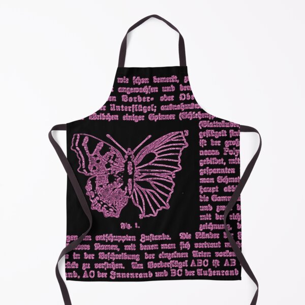 Item preview, Black and Pink Butterfly German Illustration Text Diagram Butterflies Negative Image designed and sold by kattakitty.
