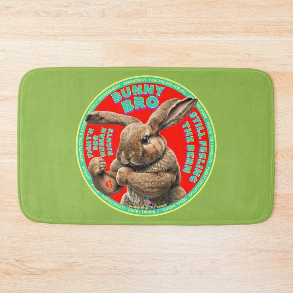 Item preview, PMD00632 Progressive Movement Designs funny bunny for Easter or any day of the year shows you support progressive policy goals for progressive Democrats and Independents and Bernie Sanders supporters designed and sold by ProgressiveLeft.