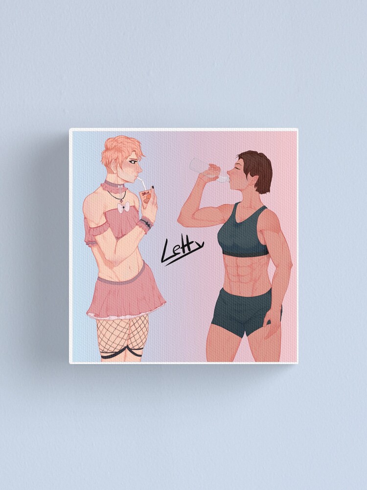 Femboy x Tomboy Canvas Print for Sale by Lettycraft