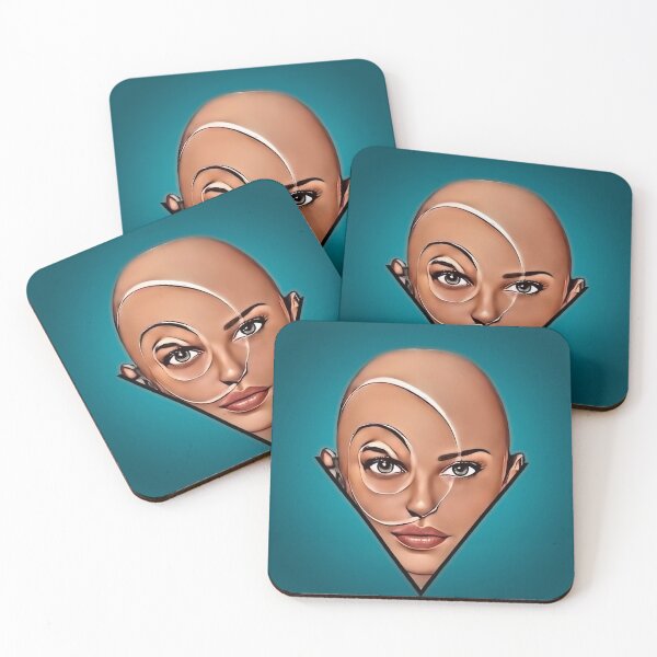 Item preview, Bald woman. Modern art designed and sold by rolffimages.