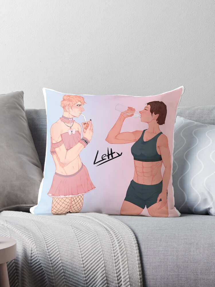 Femboy x Tomboy Pillow for Sale by Lettycraft