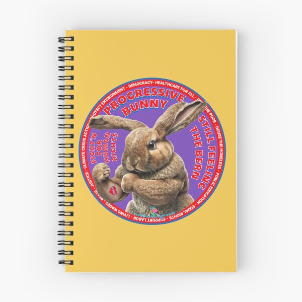 Item preview, PMD00633 Progressive Movement Designs funny bunny for Easter or any day of the year shows you support progressive policy goals for progressive Democrats and Independents and Bernie Sanders supporters designed and sold by ProgressiveLeft.