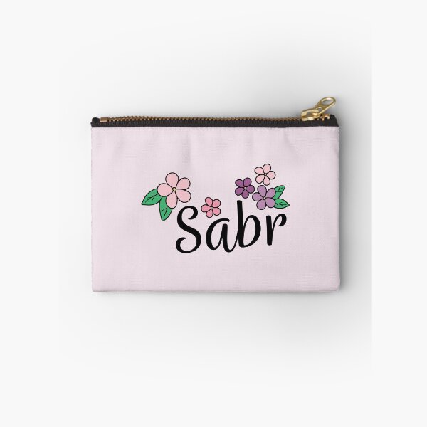 Item preview, Sabr With Flowers - Pink & Violet designed and sold by agoodworddesign.