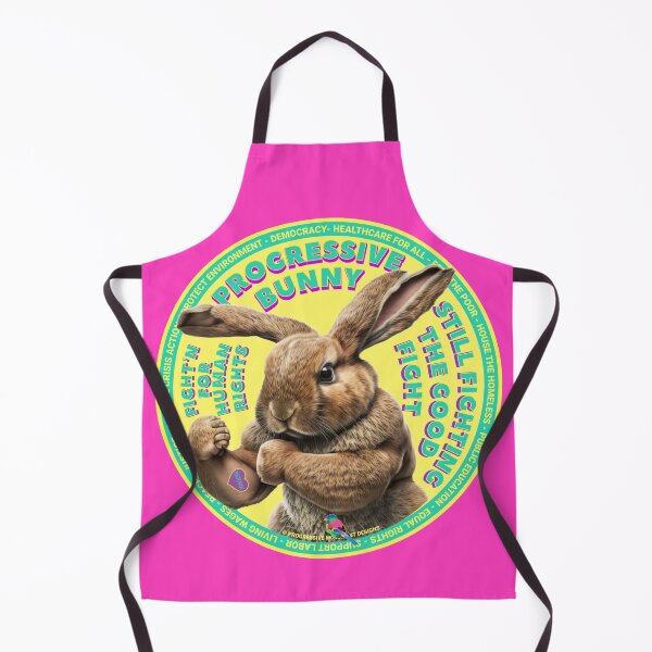 Item preview, PMD00634 Progressive Movement Designs funny bunny for Easter or any day of the year shows you support progressive policy goals for progressive Democrats and Independents and Bernie Sanders supporters designed and sold by ProgressiveLeft.