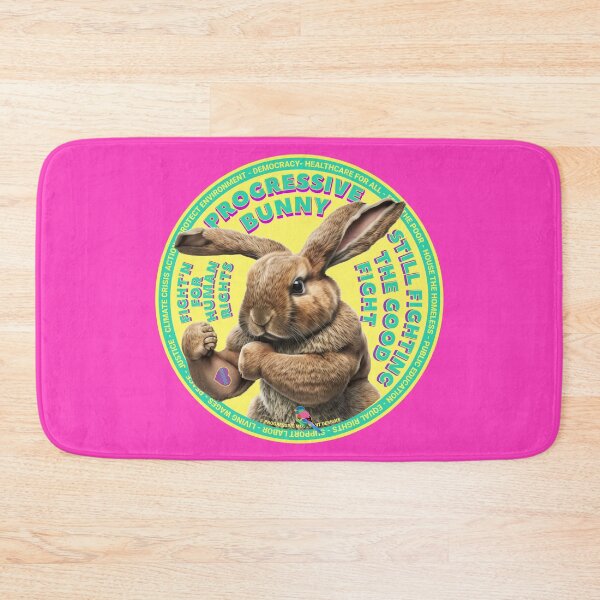 Item preview, PMD00634 Progressive Movement Designs funny bunny for Easter or any day of the year shows you support progressive policy goals for progressive Democrats and Independents and Bernie Sanders supporters designed and sold by ProgressiveLeft.