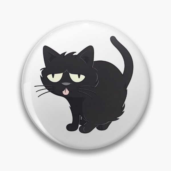 Item preview, Cheeky black cat sticking out tongue designed and sold by DailyDragon.