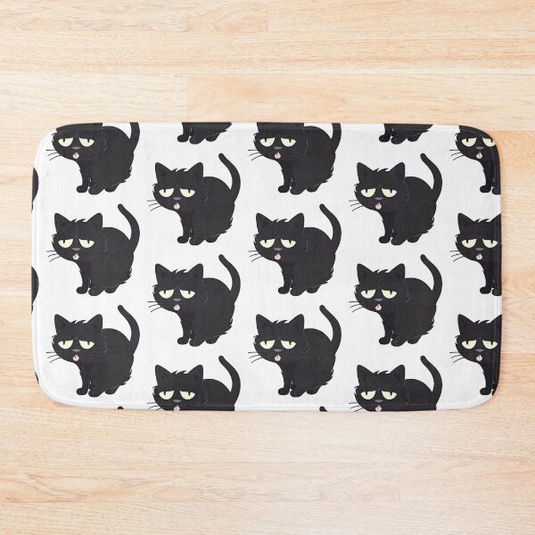 Item preview, Cheeky black cat sticking out tongue designed and sold by DailyDragon.
