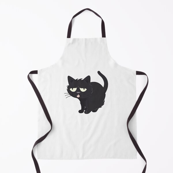 Item preview, Cheeky black cat sticking out tongue designed and sold by DailyDragon.