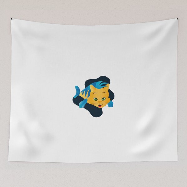 Item preview,  The yellow fish that accompanies the mermaid, cat designed and sold by CreandoLios.
