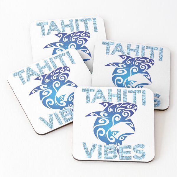 Item preview, Tribal Shark Tahiti Vibes Tropical Island French Polynesian designed and sold by MintedFresh.