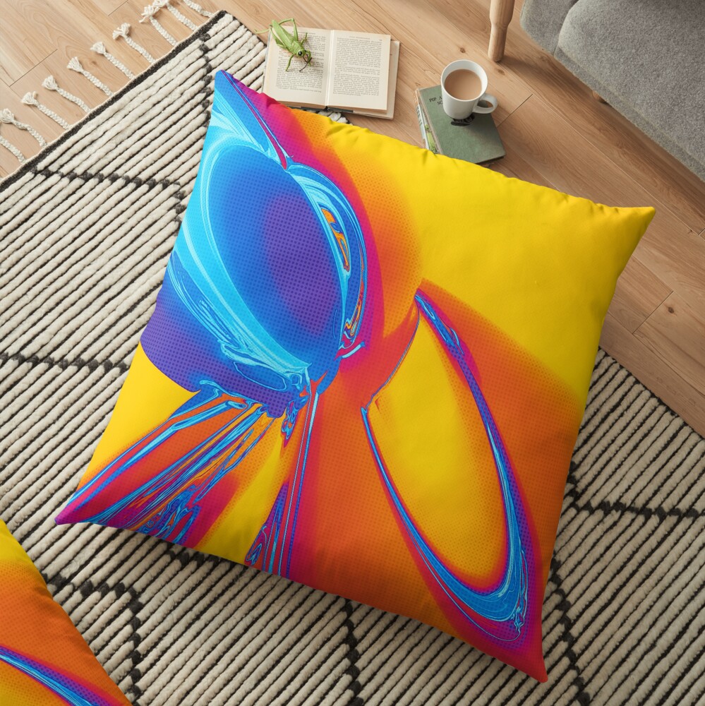 Abstract Pop Art Shapes Floor Pillow