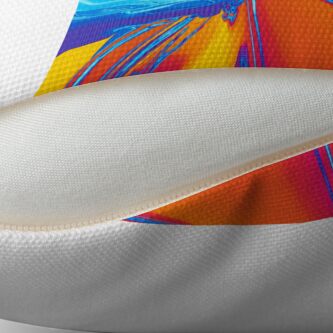 Alternate view of Abstract Pop Art Shapes Floor Pillow