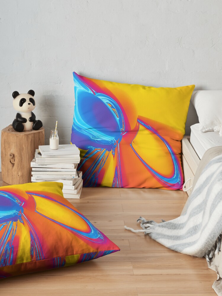 Alternate view of Abstract Pop Art Shapes Floor Pillow