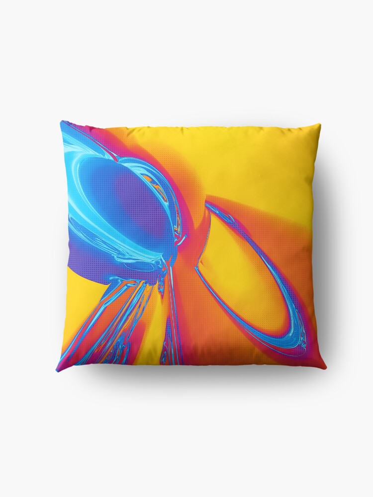Alternate view of Abstract Pop Art Shapes Floor Pillow