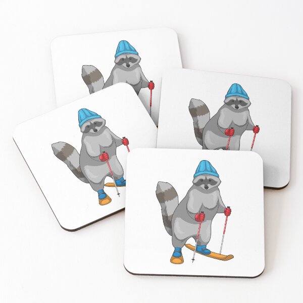 Item preview, Raccoon Skier Ski designed and sold by Snabdesign84.