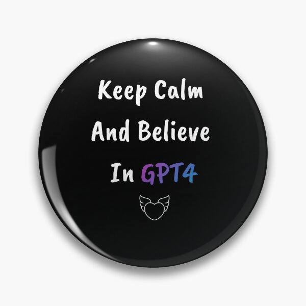 Item preview, GPT4 T-Shirt Black - Keep Calm and Believe In GPT4  designed and sold by Majmarketers.