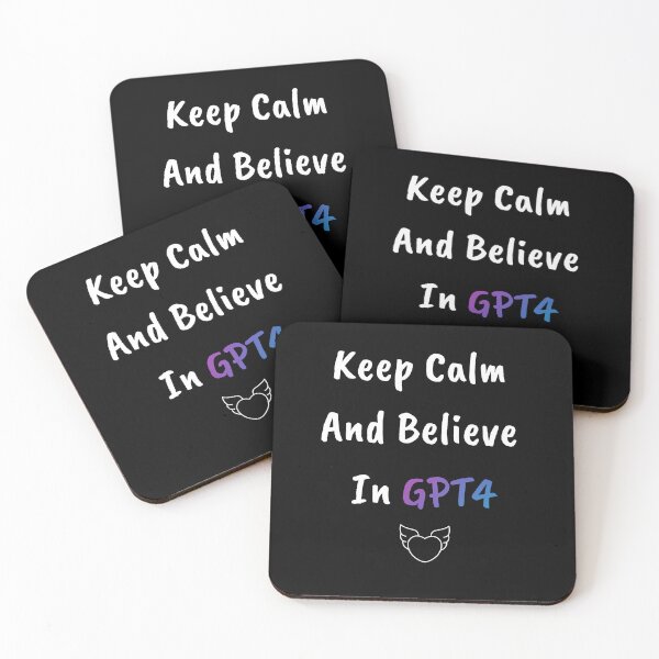 Item preview, GPT4 T-Shirt Black - Keep Calm and Believe In GPT4  designed and sold by Majmarketers.