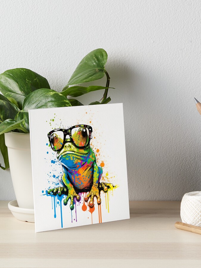 Cool Frog with Glasses Art