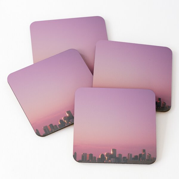 Item preview, Houston Skyline Magenta Hue designed and sold by prxjectphoto.