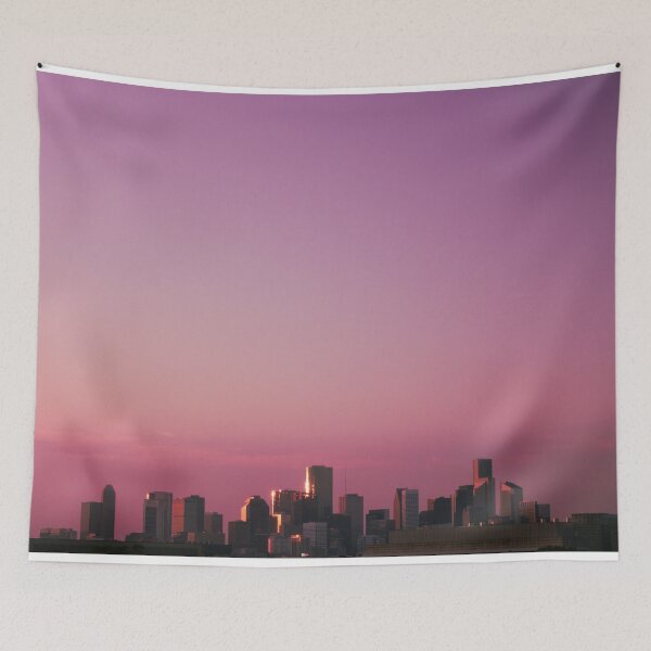 Item preview, Houston Skyline Magenta Hue designed and sold by prxjectphoto.