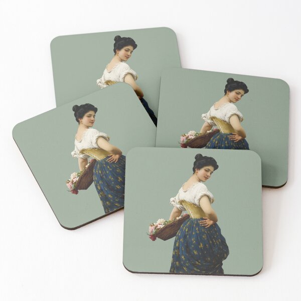 Item preview, Maiden With a Basket of Roses designed and sold by creativecaileigh.