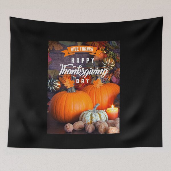 Item preview, Happy Thanksgiving Day Give Thanks Pumpkins designed and sold by teewearstyle.