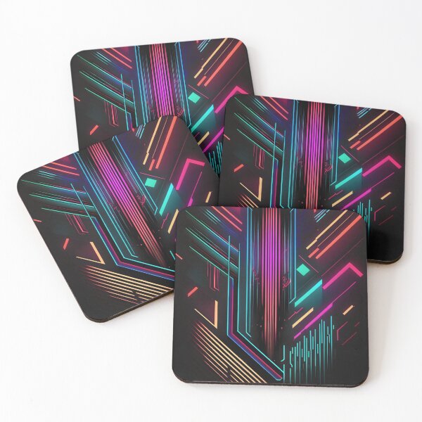 Item preview, abstract neon wallpaper designed and sold by R&B Art and design.