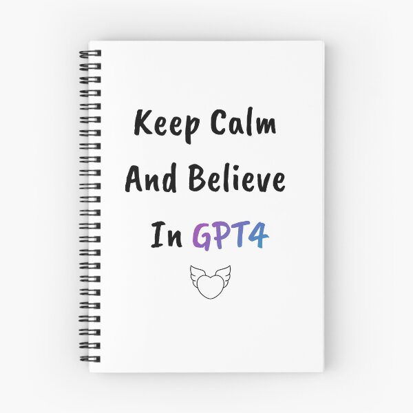 Item preview, GPT4 T-Shirt White - Keep Calm and Believe In GPT4   designed and sold by Majmarketers.