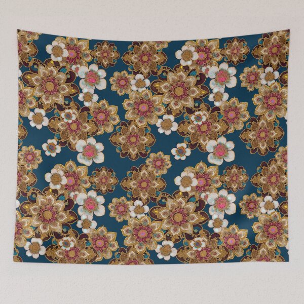 Item preview, Blue Paisley Floral designed and sold by Alma Lee.