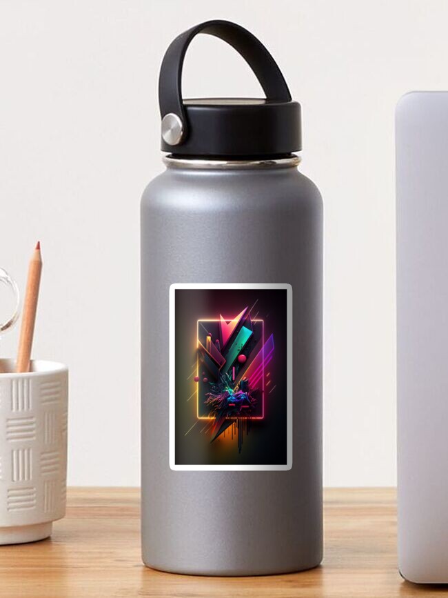 Abstract Neon Lights Vinyl