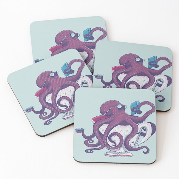 Item preview, Octopus teacup books bibliophile designed and sold by j-nash-art.