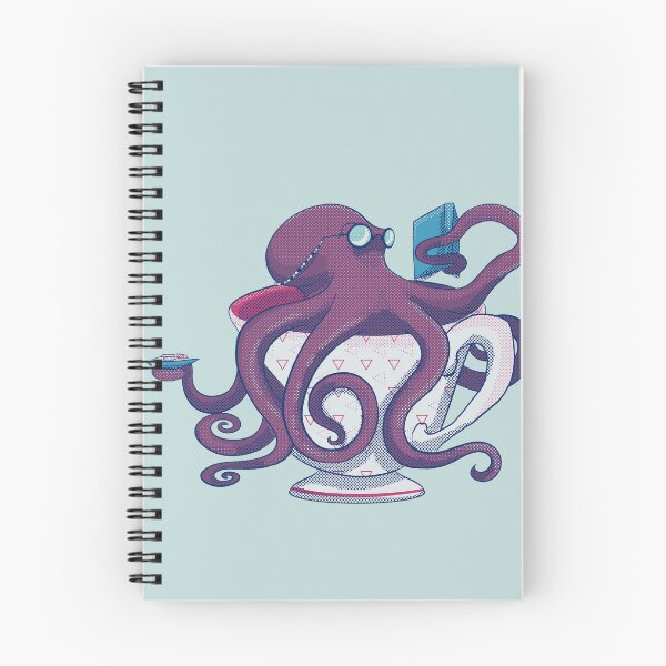 Item preview, Octopus teacup books bibliophile designed and sold by j-nash-art.