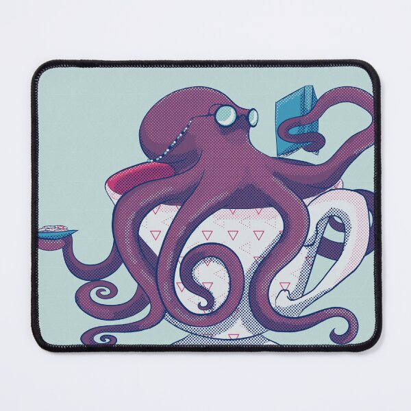 Item preview, Octopus teacup books bibliophile designed and sold by j-nash-art.