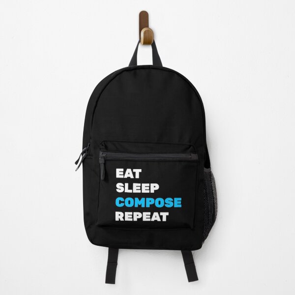 Item preview, Eat Sleep Compose Repeat - funny composer memes designed and sold by Inspirationmotivation.