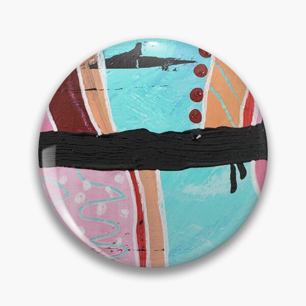 Item preview, Shark Infested Waters Abstract Painting designed and sold by LynnieLangArt.