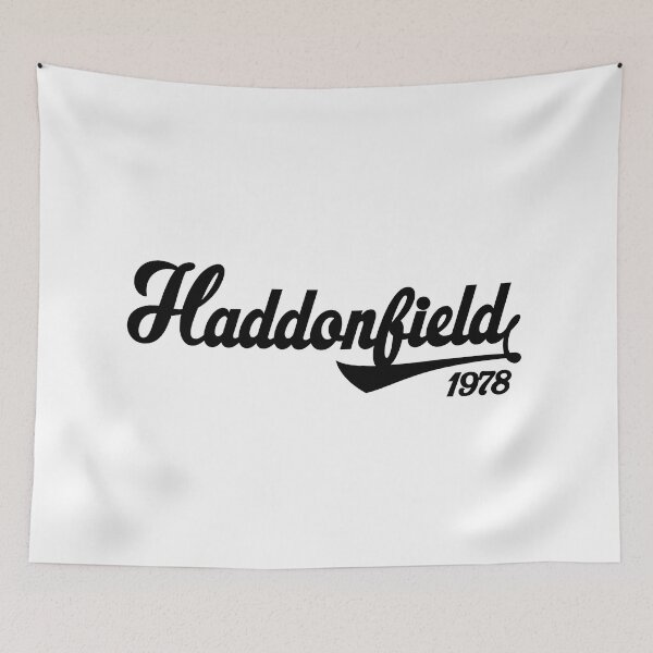 Item preview, Halloween Movie Baseball Style Haddonfield (Black Font) designed and sold by HorrorFanatics.