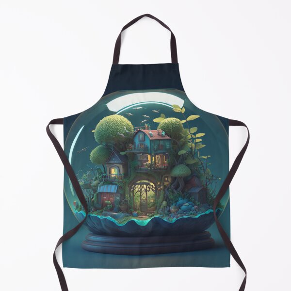 Item preview, Casa de elfos en terrario de cristal designed and sold by WhimsyGrove.