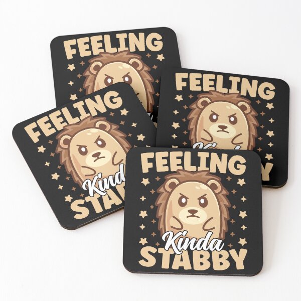 Item preview, Cute Hedgehog Feeling Kinda Stabby Funny Sarcastic Humor designed and sold by MintedFresh.