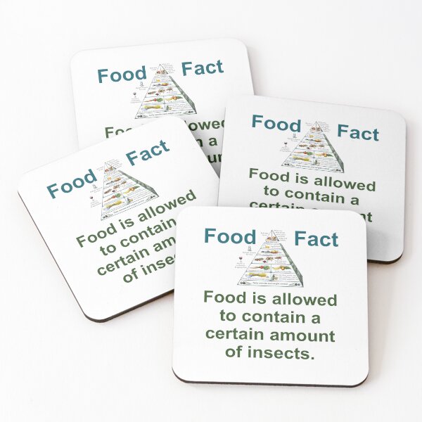 Item preview, Food Is Allowed to Contain - Food Fact designed and sold by CrankyOldDude.