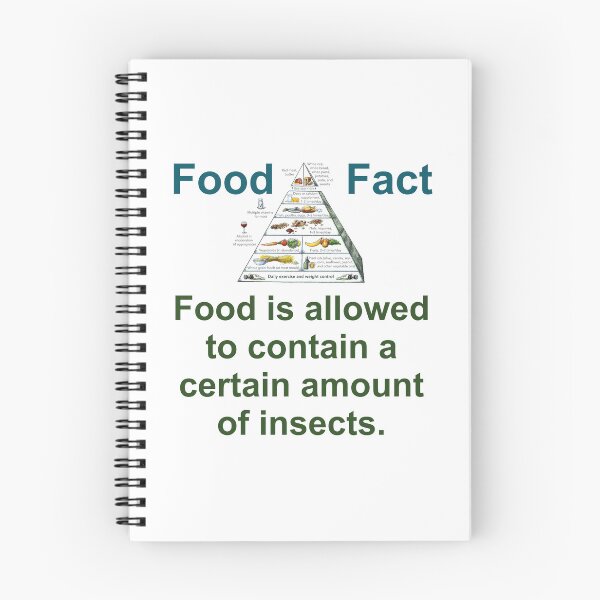 Item preview, Food Is Allowed to Contain - Food Fact designed and sold by CrankyOldDude.