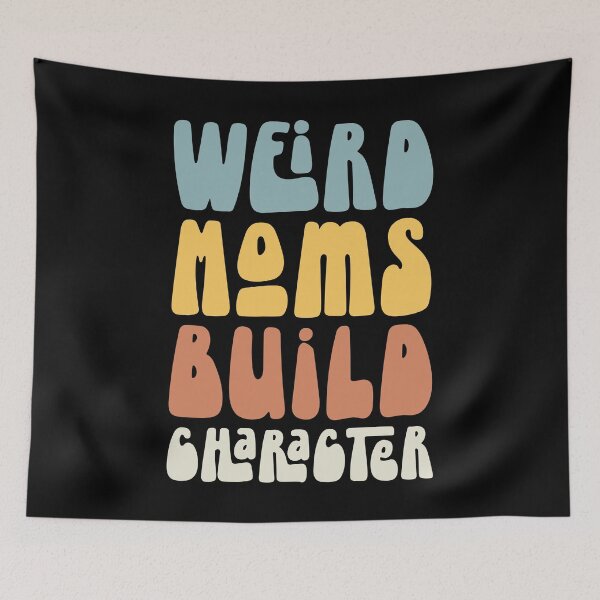 Item preview, Groovy Weird Moms Build Character Retro Mother's Day designed and sold by solimangomaa.