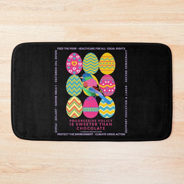 Item preview, PMD00640 Progressive Movement Designs Easter Eggs bird with 12 policy goals for progressive Democrats Independents and Bernie Sanders supporters who know progressive policy is sweeter than chocolate designed and sold by ProgressiveLeft.