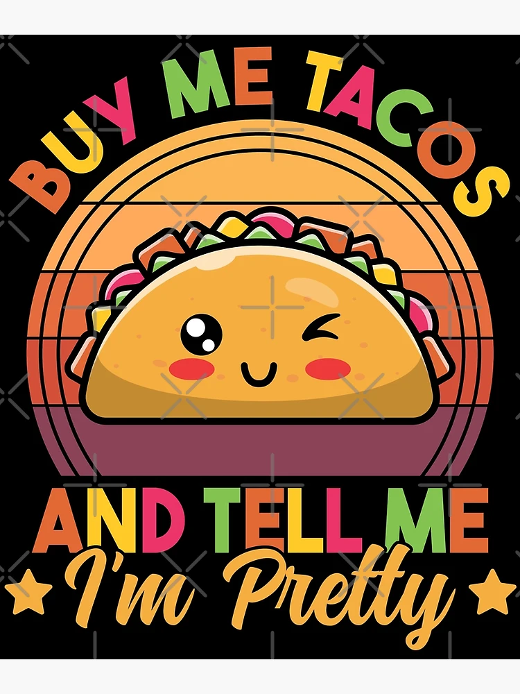 New Fashion BUY ME TACOS & TOUCH MY BUTT Letters Printed Brief