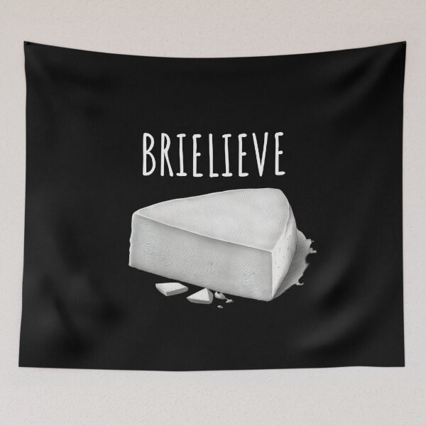 Item preview, BRIE-LIEVE Brie Cheese Inspirational Optimistic Believe  designed and sold by The Junto Shop.